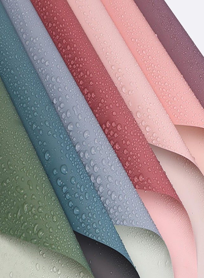 زويو ورق تغليف الزهور من زويو، ورق تغليف باقات الزهور ذو وجهين، تغليف زهور لحفلات الزفاف وأعياد الميلاد والخطوبة وهدايا التخرج، اصنعها بنفسك (أرجواني فاتح وأبيض، 20 ورقة) - Image 4